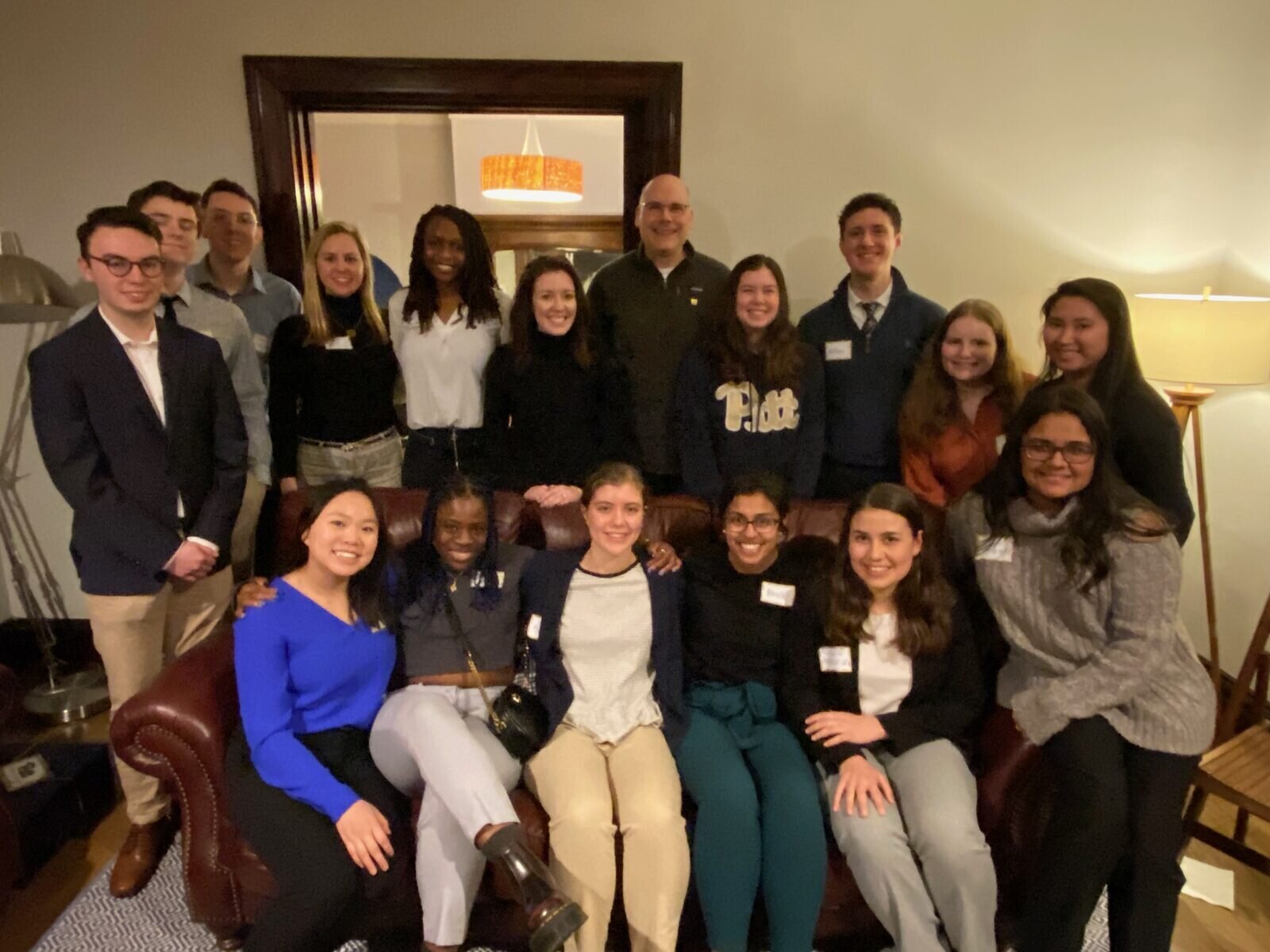 Eric Spiegel with a group of mentored students